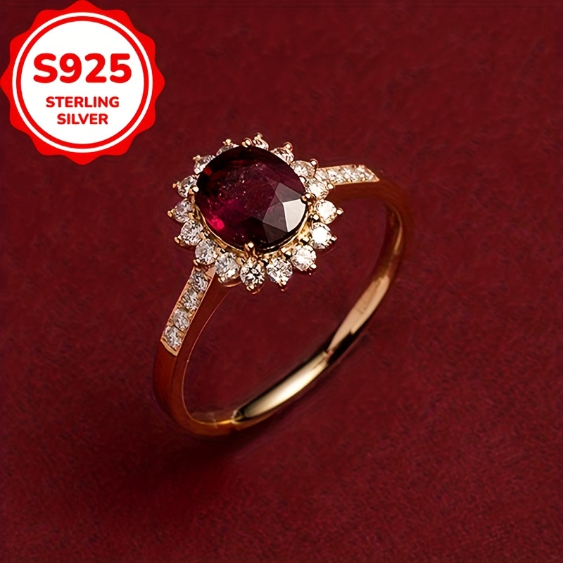 S925 Sterling Silver French-Style Courtly Ring